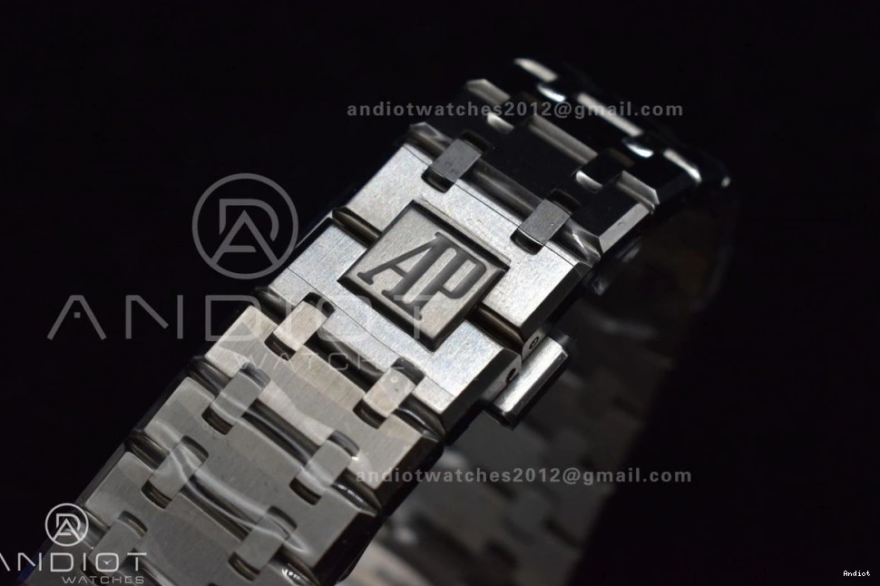 SS Textured 445 A4302 1:1 on 15500 Clone Royal Oak Blue Best Dial Edition Bracelet APSF 41mm Super SS Resilient 0719